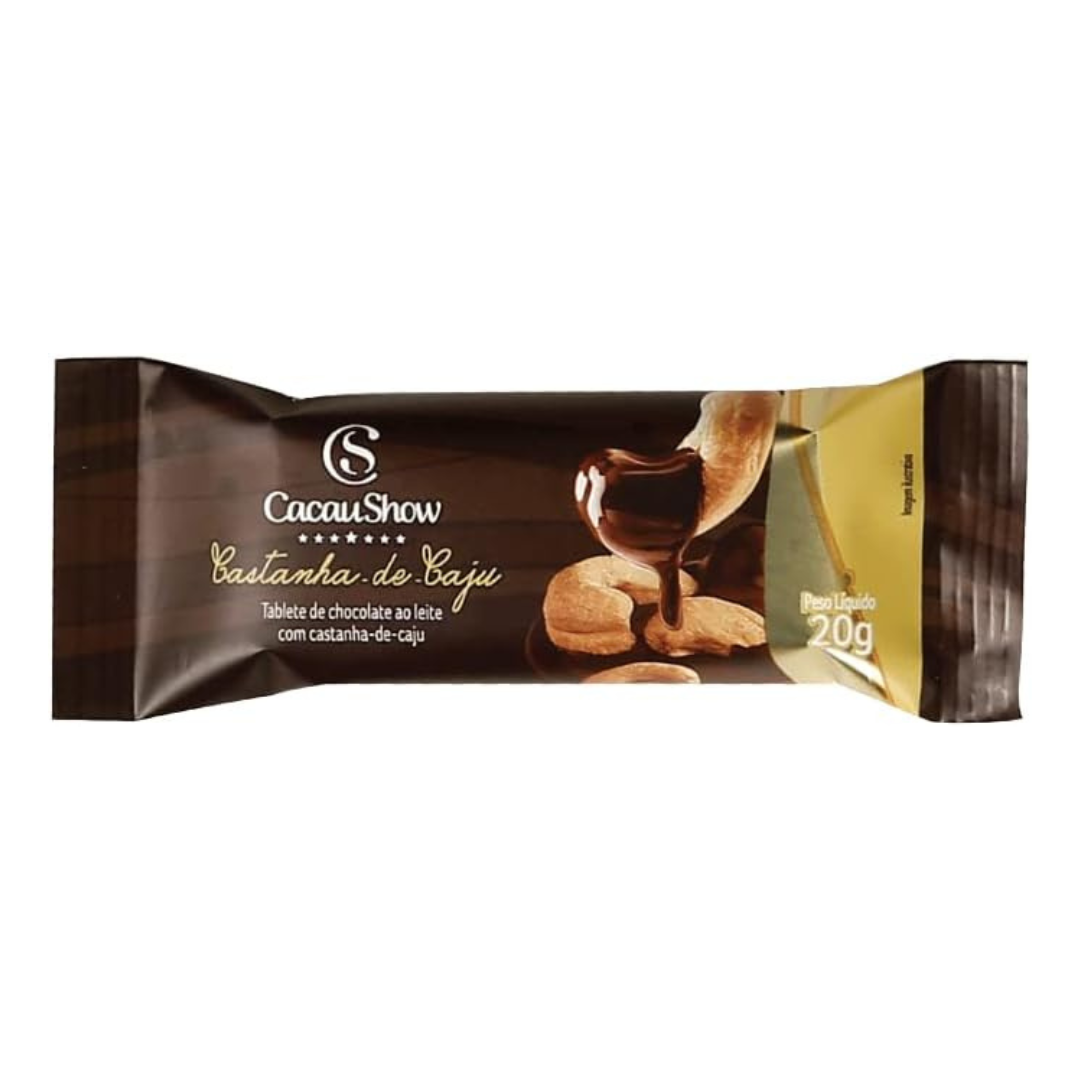 CACAU SHOW TABLETE CASTANHA DE CAJU 20G