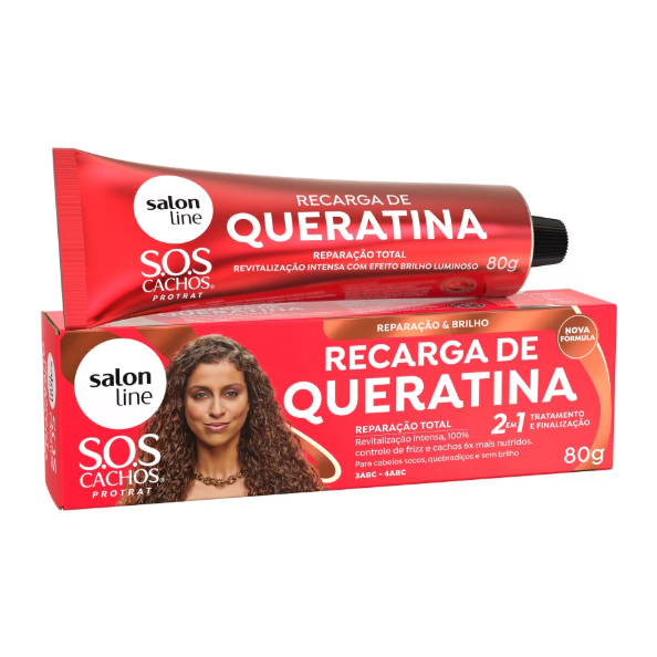 SALONLINE RECARGA DE QUERATINA REPARACAO TOTAL 80G