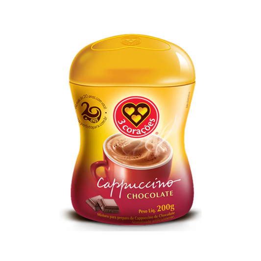 3 CORACOES CAPPUCCINO CHOCOLATE 200G