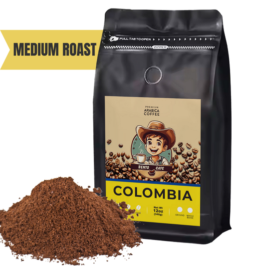 BENTO CAFE COLOMBIA MEDIUM ROAST GROUND 12OZ