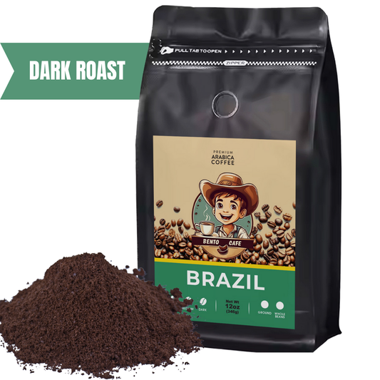 BENTO CAFE BRAZIL DARK ROAST GROUND 12OZ