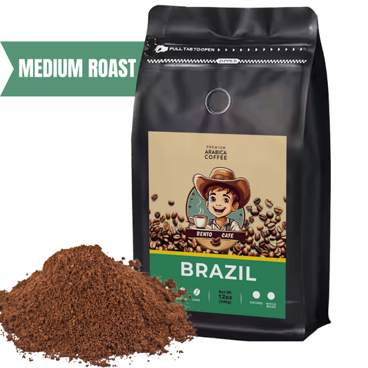 BENTO CAFE BRAZIL MEDIUM ROAST GROUND 12OZ