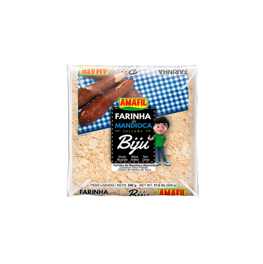 AMAFIL FARINHA MANDIOCA BIJU TORRADA 500G