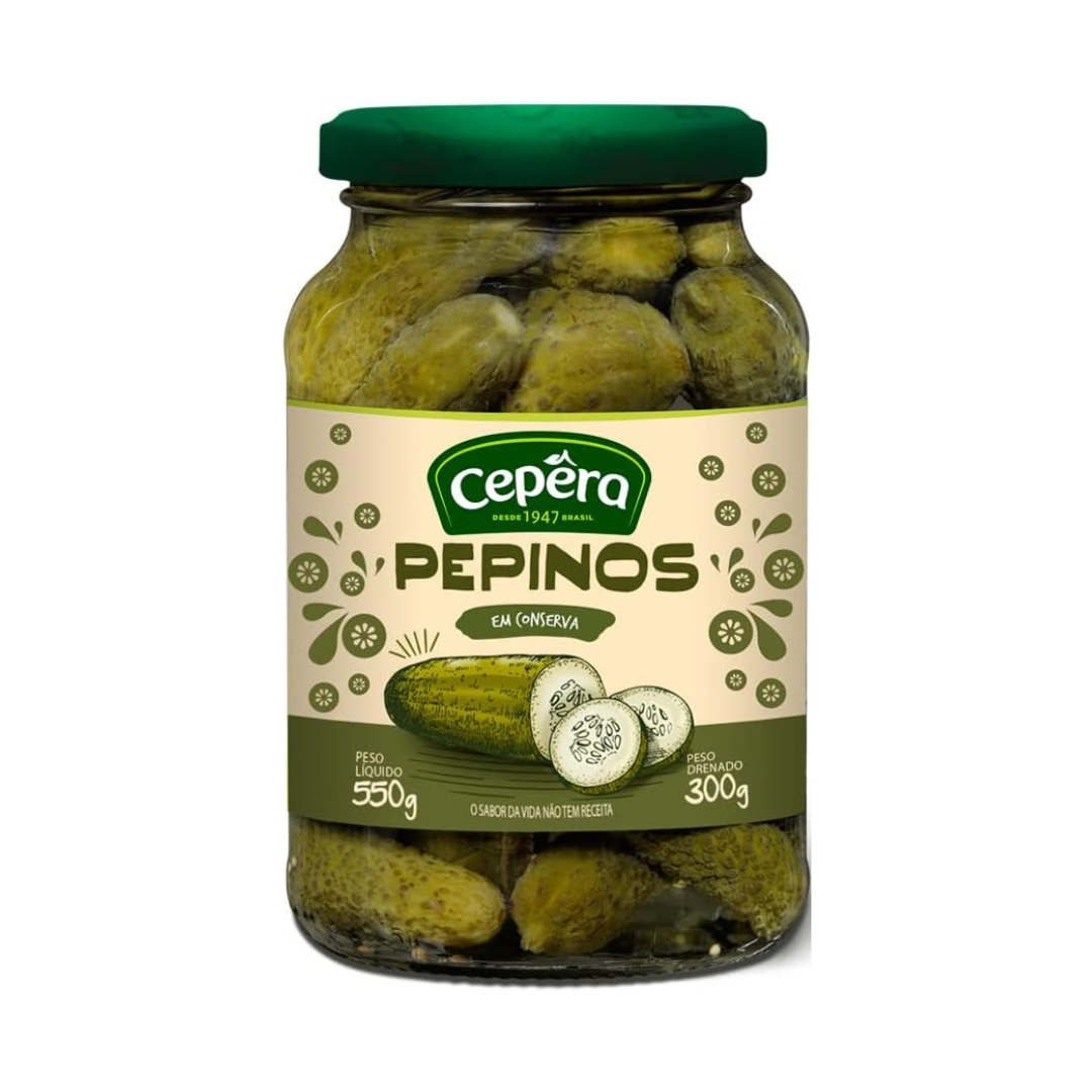 CEPERA PICLES PEPINO EM CONSERVA 300G