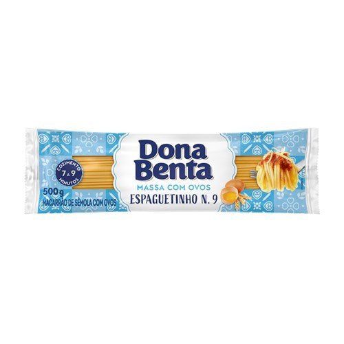 DONA BENTA MASSA ESPAGUETINHO C OVOS N9 500G