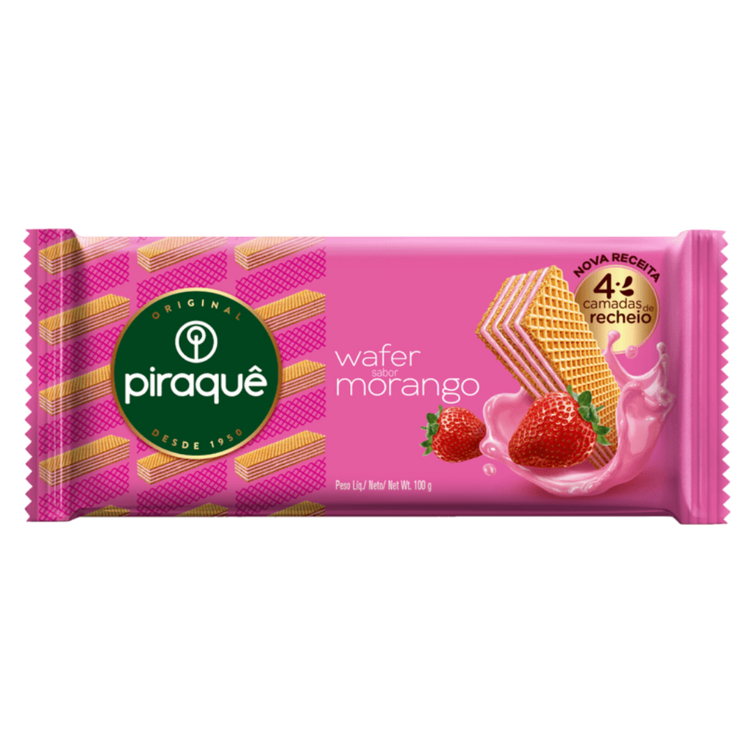 PIRAQUE WAFER MORANGO 100G