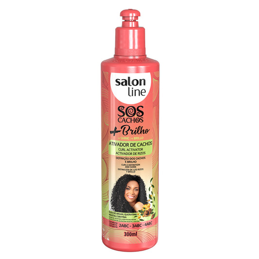SALONLINE ATIVADOR CACHOS MAIS BRILHO 300ML