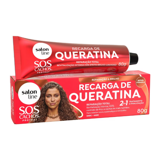 SALONLINE RECARGA DE QUERATINA REPARACAO TOTAL 80G